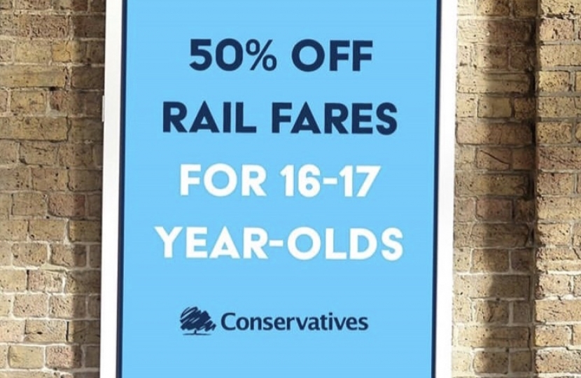 rail travel for 16 year olds