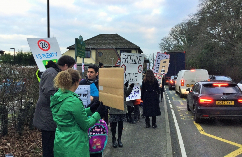 Hurst Green A21 protest