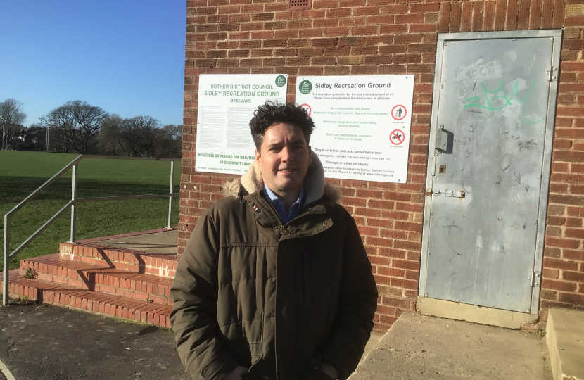 Huw at Sidley recreation ground