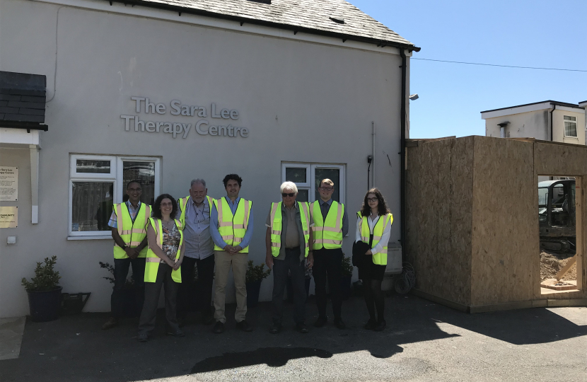 Sara Lee Trust - visit to new therapy centre building site