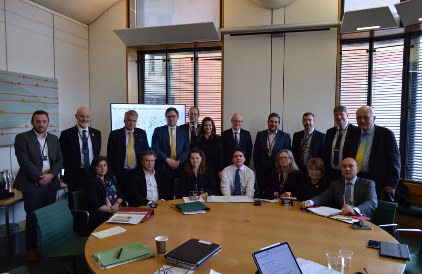Sussex MPs with Southern Water and the Environment Agency CEOs