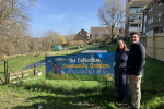 Photo of Huw and Heather Winchester outside Collective Garden in Sidley