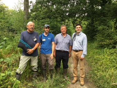 Huw visiting RSPB Fore Wood
