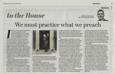 Photo of Observer article