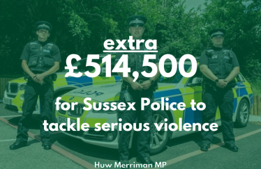 Sussex Police funding for serious violence
